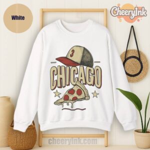Sweatshirt Chicago Pizza Baseball
