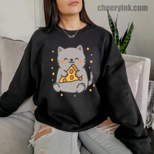 Sweatshirt Cute Cat Pizza 10 Sweatshirt