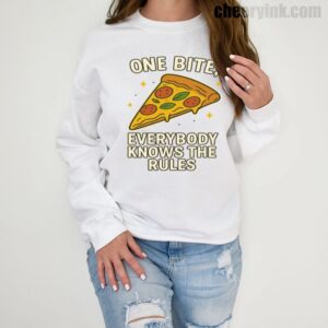 Sweatshirt One Bite Pizza 1