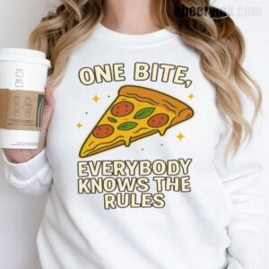 Sweatshirt One Bite Pizza 17