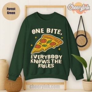 Sweatshirt One Bite Pizza Forest