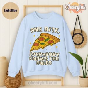 Sweatshirt One Bite Pizza Light