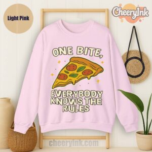 Sweatshirt One Bite Pizza Light