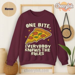 Sweatshirt One Bite Pizza