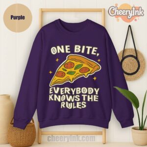 Sweatshirt One Bite Pizza