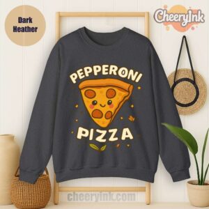 Sweatshirt Pepperoni Pizza Dark