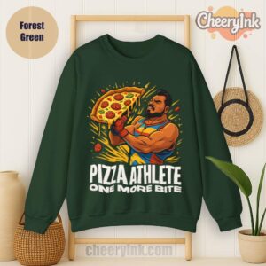 Sweatshirt Pizza Athlete Forest