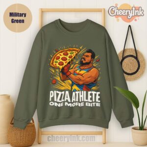 Sweatshirt Pizza Athlete Military