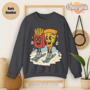 Sweatshirt Pizza French Fry Dark