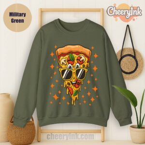 Sweatshirt Pizza Lover Military
