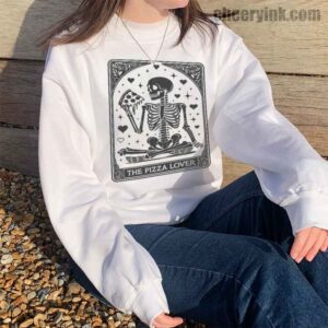 Sweatshirt Skeleton Pizza Lover 14