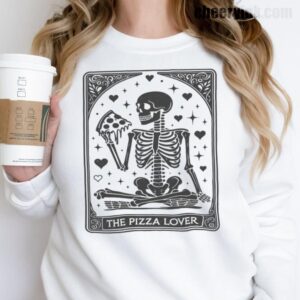 Sweatshirt Skeleton Pizza Lover 17