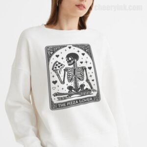 Sweatshirt Skeleton Pizza Lover 18
