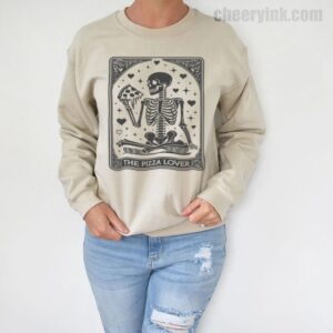 Sweatshirt Skeleton Pizza Lover 5