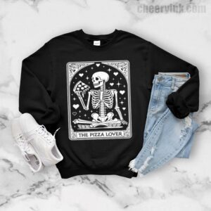 Sweatshirt Skeleton Pizza Lover 7