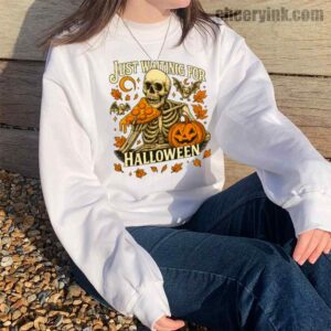 Sweatshirt Skeleton Pizza Lover Halloween 14