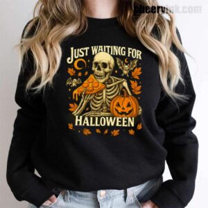 Sweatshirt Skeleton Pizza Lover Halloween 15