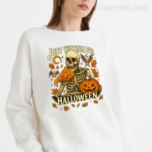 Sweatshirt Skeleton Pizza Lover Halloween 18
