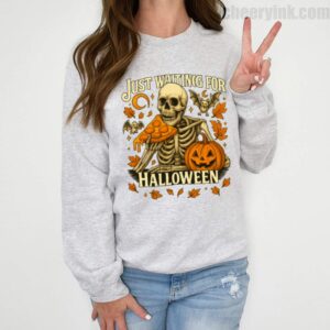 Sweatshirt Skeleton Pizza Lover Halloween 2