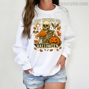 Sweatshirt Skeleton Pizza Lover Halloween 3