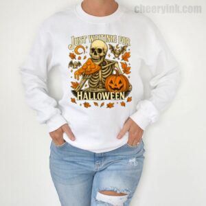 Sweatshirt Skeleton Pizza Lover Halloween 4