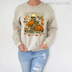 Sweatshirt Skeleton Pizza Lover Halloween 5