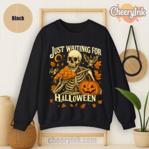 Sweatshirt Skeleton Pizza Lover Halloween