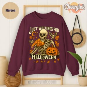 Sweatshirt Skeleton Pizza Lover Halloween