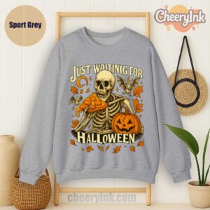 Sweatshirt Skeleton Pizza Lover Halloween Sport