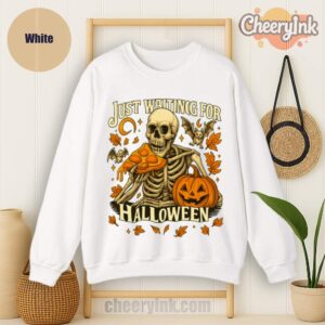 Sweatshirt Skeleton Pizza Lover Halloween