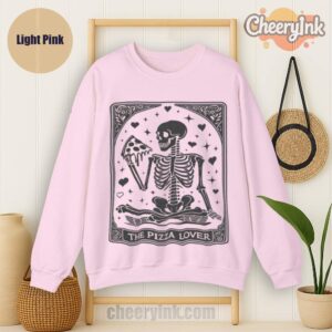 Sweatshirt Skeleton Pizza Lover Light