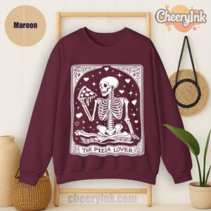 Sweatshirt Skeleton Pizza Lover