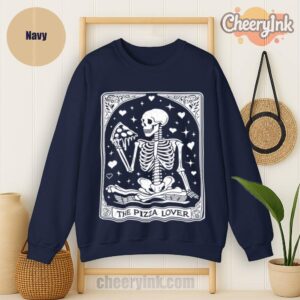 Sweatshirt Skeleton Pizza Lover