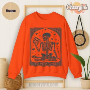 Sweatshirt Skeleton Pizza Lover
