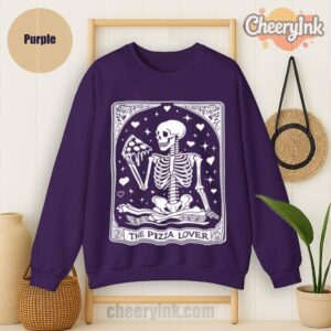 Sweatshirt Skeleton Pizza Lover