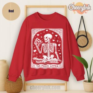 Sweatshirt Skeleton Pizza Lover