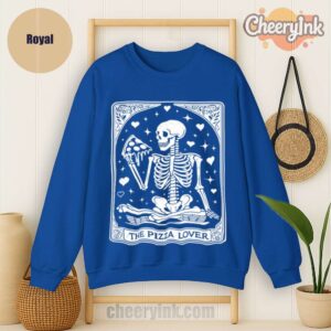 Sweatshirt Skeleton Pizza Lover