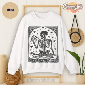 Sweatshirt Skeleton Pizza Lover