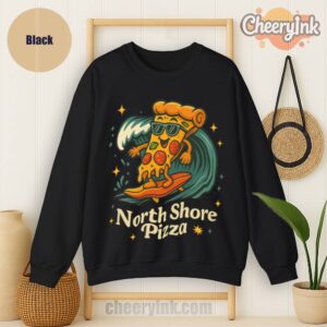 Sweatshirt Surfing Pizza