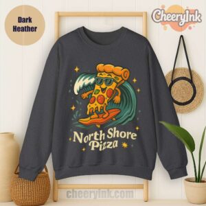Sweatshirt Surfing Pizza Dark