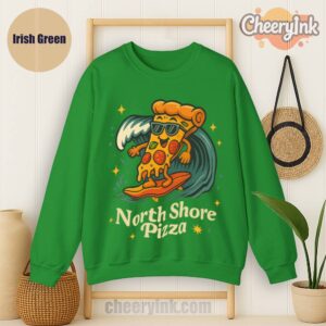 Sweatshirt Surfing Pizza Irish