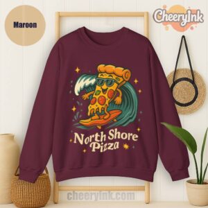 Sweatshirt Surfing Pizza