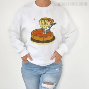 Sweatshirt Thick Deep Dish Pizza 4
