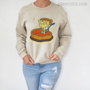 Sweatshirt Thick Deep Dish Pizza 5