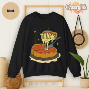 Sweatshirt Thick Deep Dish Pizza