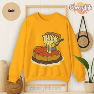 Sweatshirt Thick Deep Dish Pizza