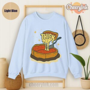 Sweatshirt Thick Deep Dish Pizza Light