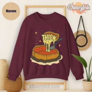 Sweatshirt Thick Deep Dish Pizza