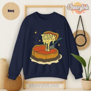 Sweatshirt Thick Deep Dish Pizza