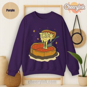 Sweatshirt Thick Deep Dish Pizza